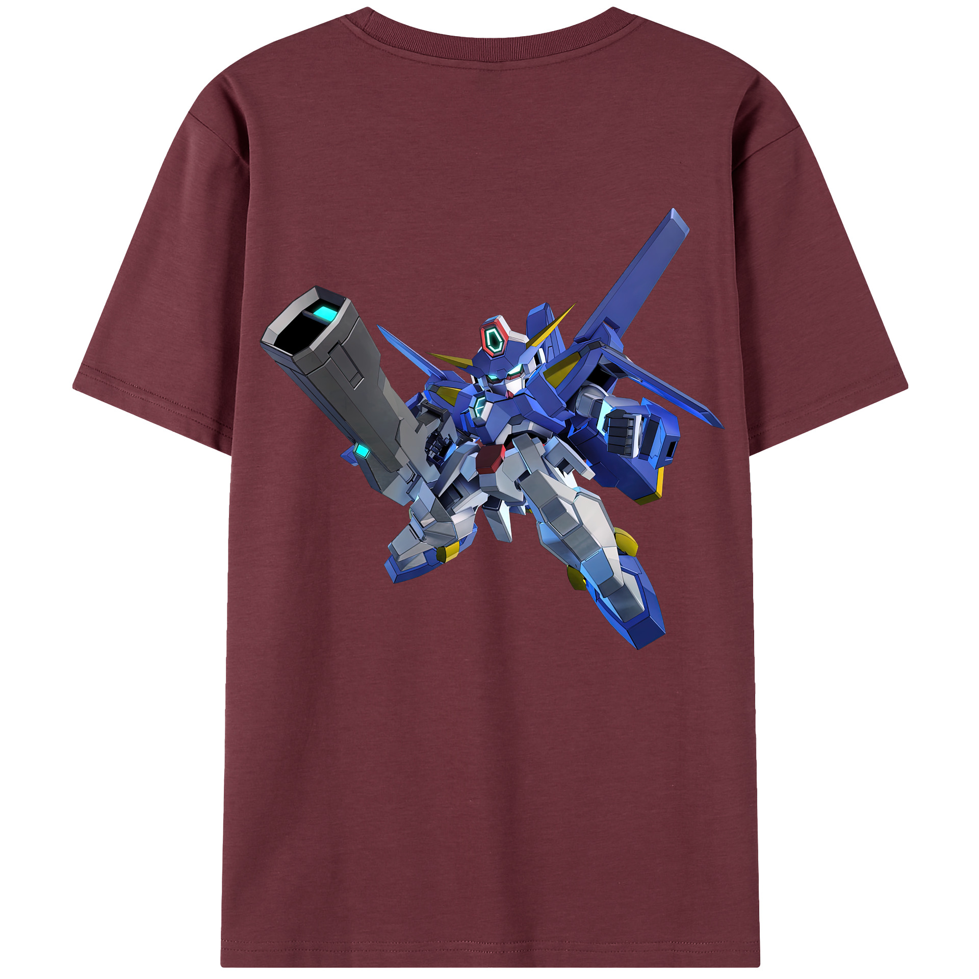 （画像用） 機動戦士ガンダム Mobile Suit Gundam 綿100％半袖Tシャツ（背面プリント）